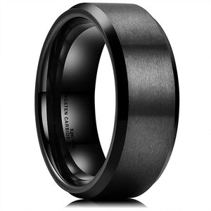 Black tungsten ring size 9